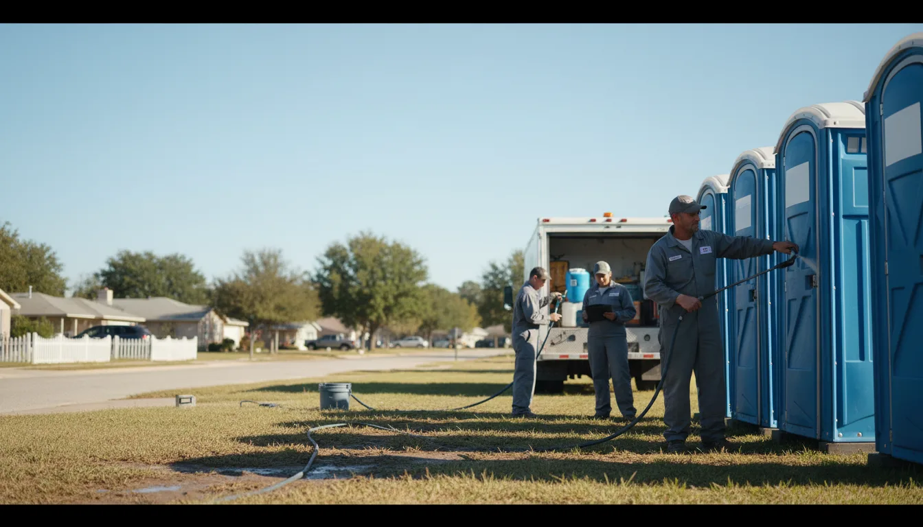 Long-Term Portable Toilet Rental in Russellville, AL near me